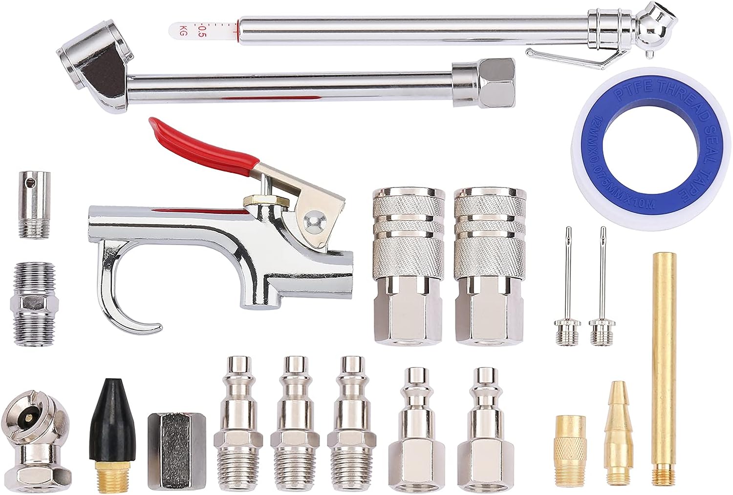 Complete Air Compressor Kit for Easy Inflation - AIRTOON 21pc