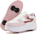 Kids Roller Skate Shoes with Detachable Wheels - Stable 4-Wheel Skate