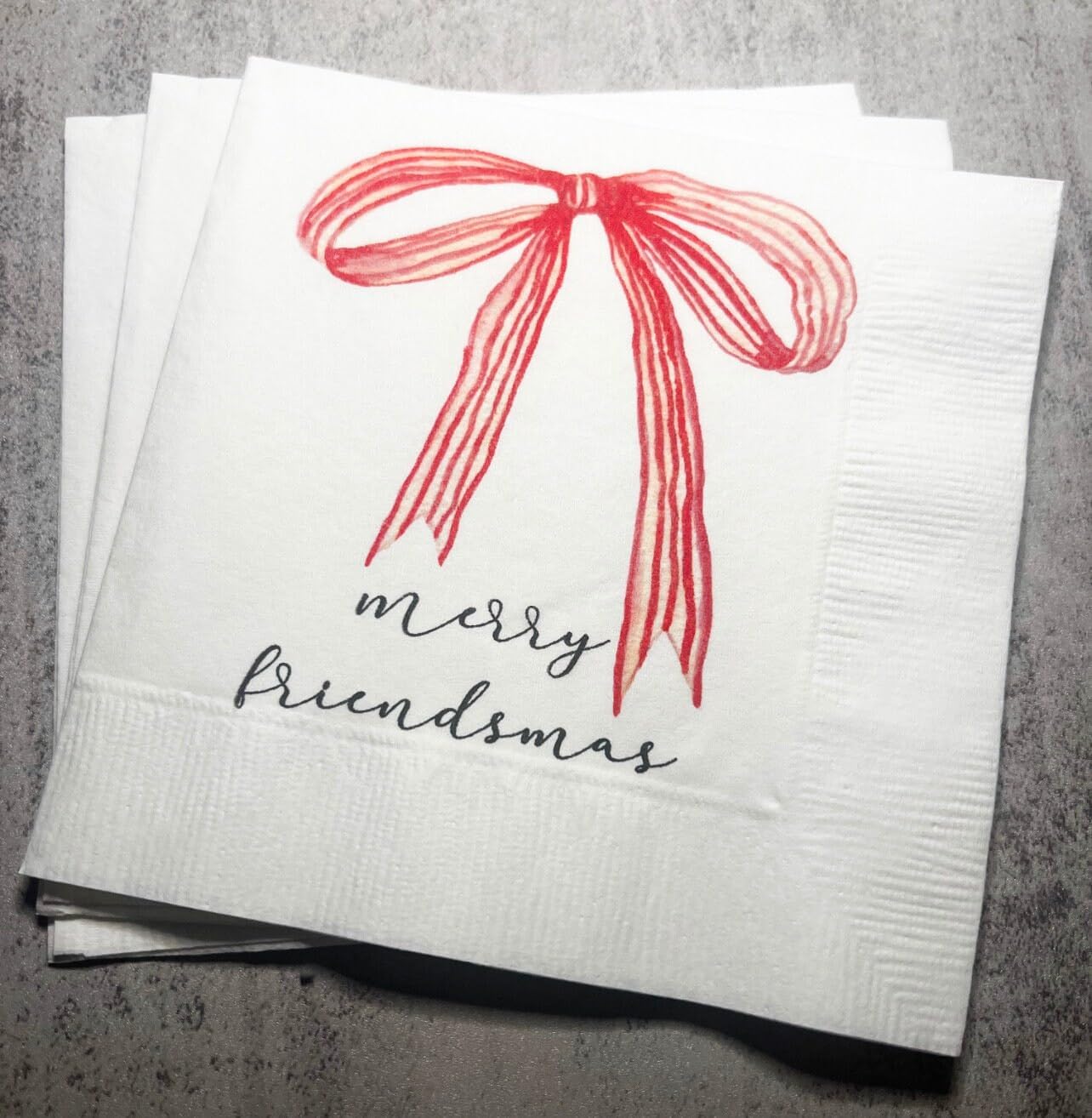 Very Merry Friendsmas Cocktail Napkins - Set of 25