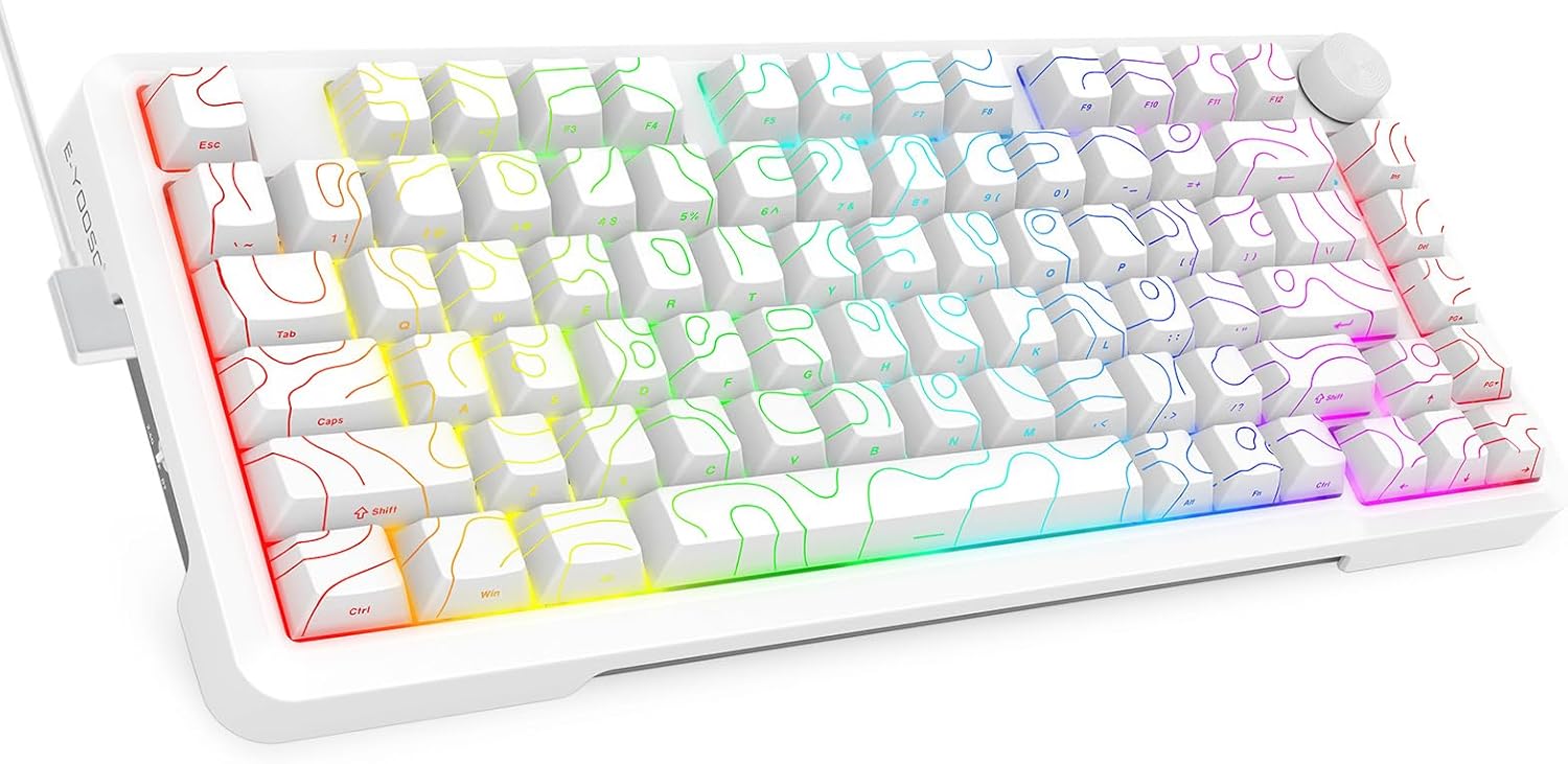 E-YOOSO 75% Wired Mechanical Gaming Keyboard with RGB Backlit