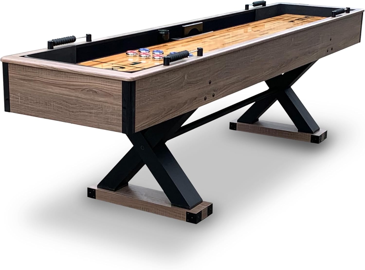 Hathaway Excalibur 9-Ft Shuffleboard Table for Family Fun
