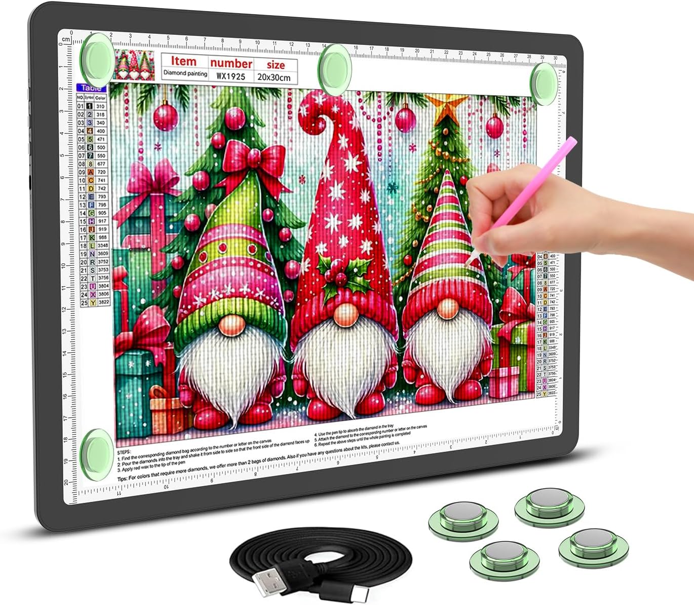 Rechargeable A4 Light Board for Diamond Painting and Drawing