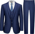 3 Piece Slim Fit Suit for Men - One Button Tuxedo Set