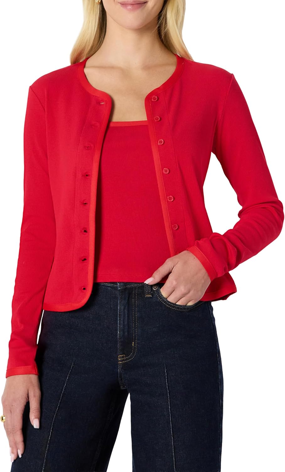 Demi's Pick Women's Slim-Fit Ribbed Cardigan & Cami Set Review
