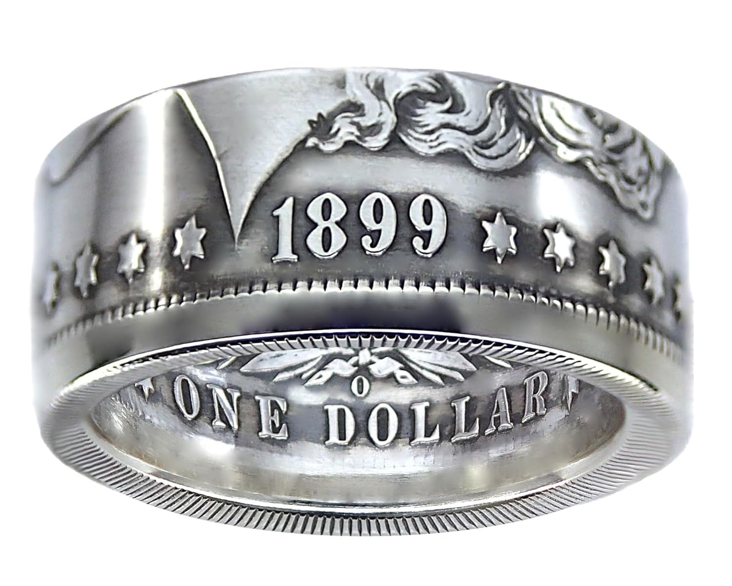 MORGAN Silver Dollar U.S. Coin Ring - Custom Handmade in USA