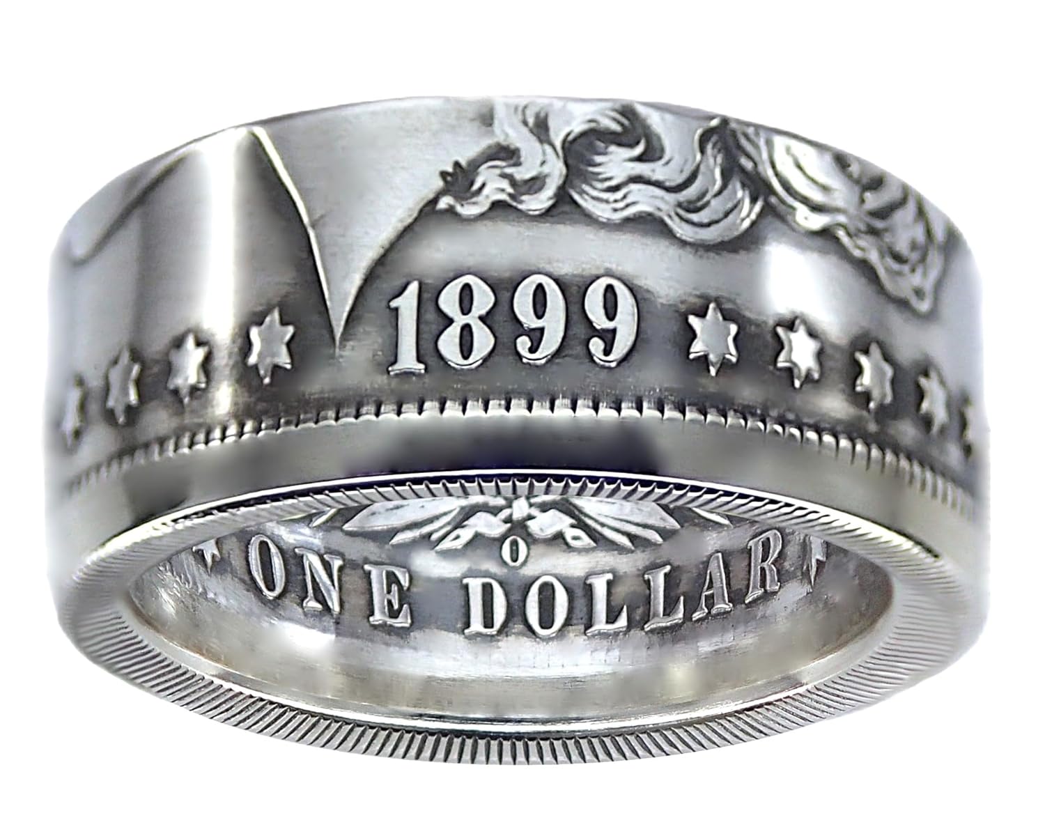MORGAN Silver Dollar U.S. Coin Ring - Custom Handmade in USA