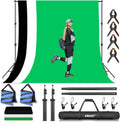 EMART Photo Video Studio Backdrop Stand Kit - Adjustable 2.6 to 7 ft