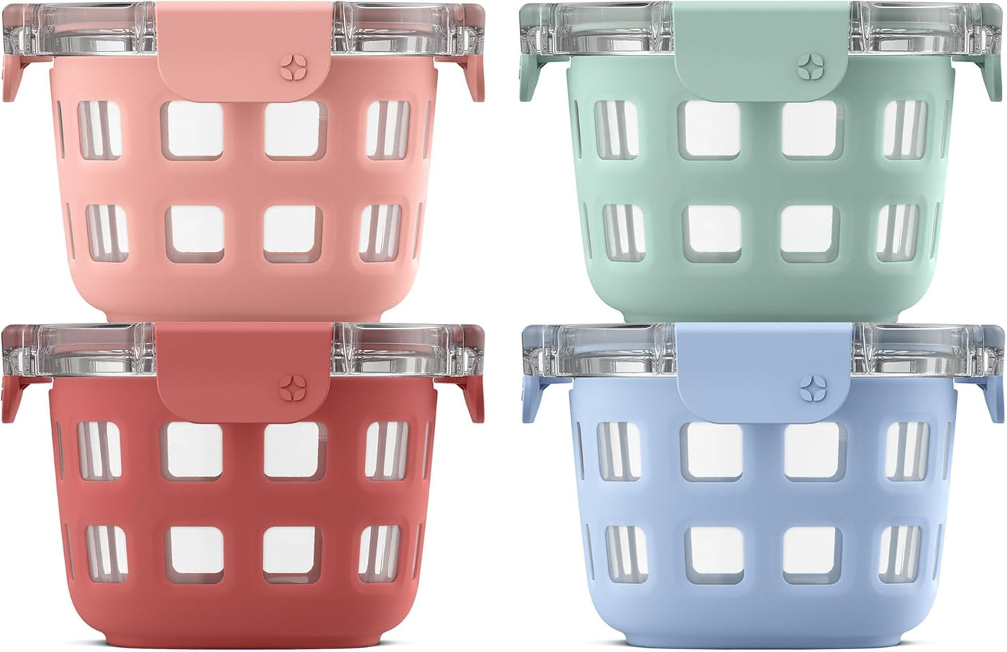 Ello Duraglass Glass Meal Prep Sets for Fresh Food Storage