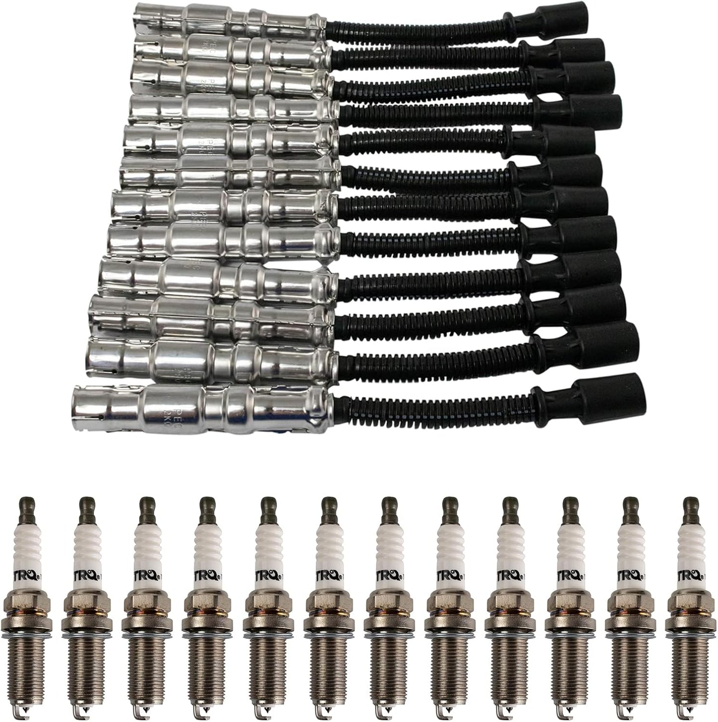 TRQ Ignition Kit Spark Plugs Wire Set for Chrysler Crossfire