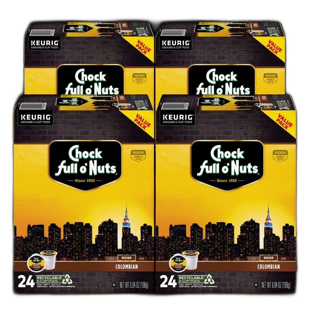 Chock Full o' Nuts Colombian K-Cup Pods for Perfect Coffee