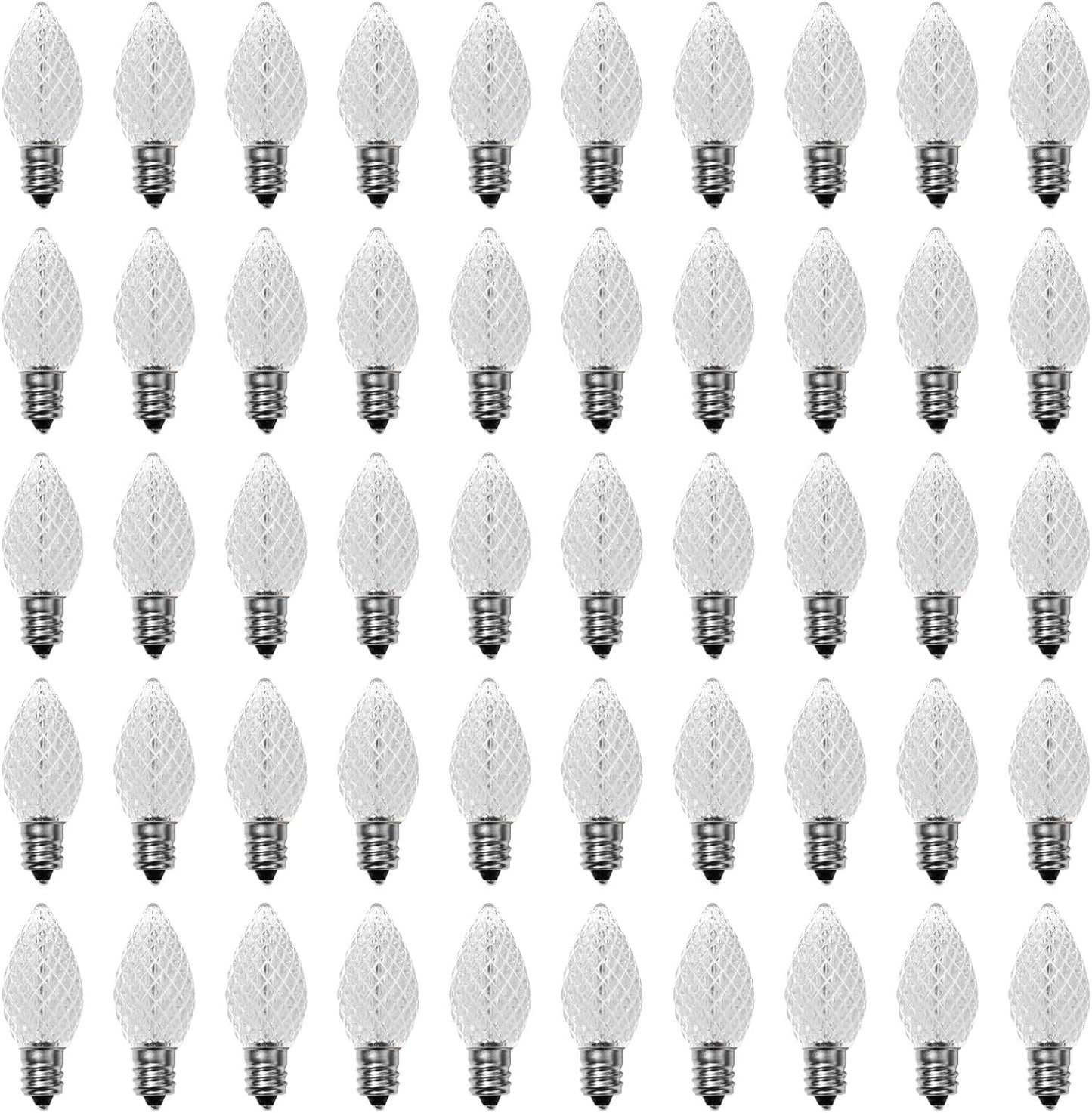 C7 LED Replacement Christmas Light Bulbs for Indoor Outdoor Use