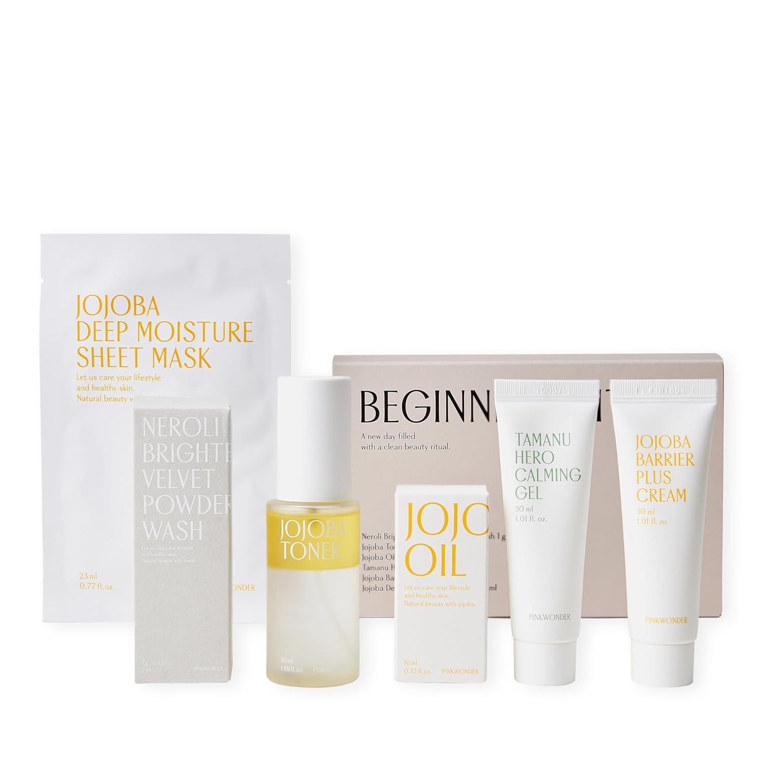 Beginner Edition Skincare Set with USDA Organic Jojoba Oil