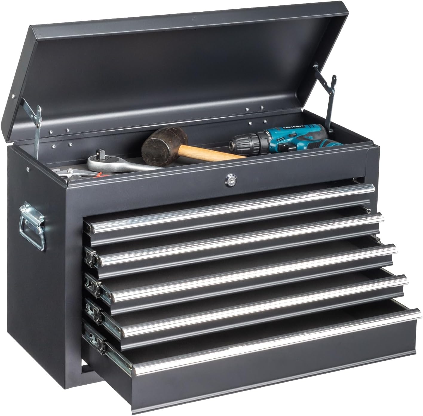 Winado 24in Portable Tool Box with 5 Drawers for Storage