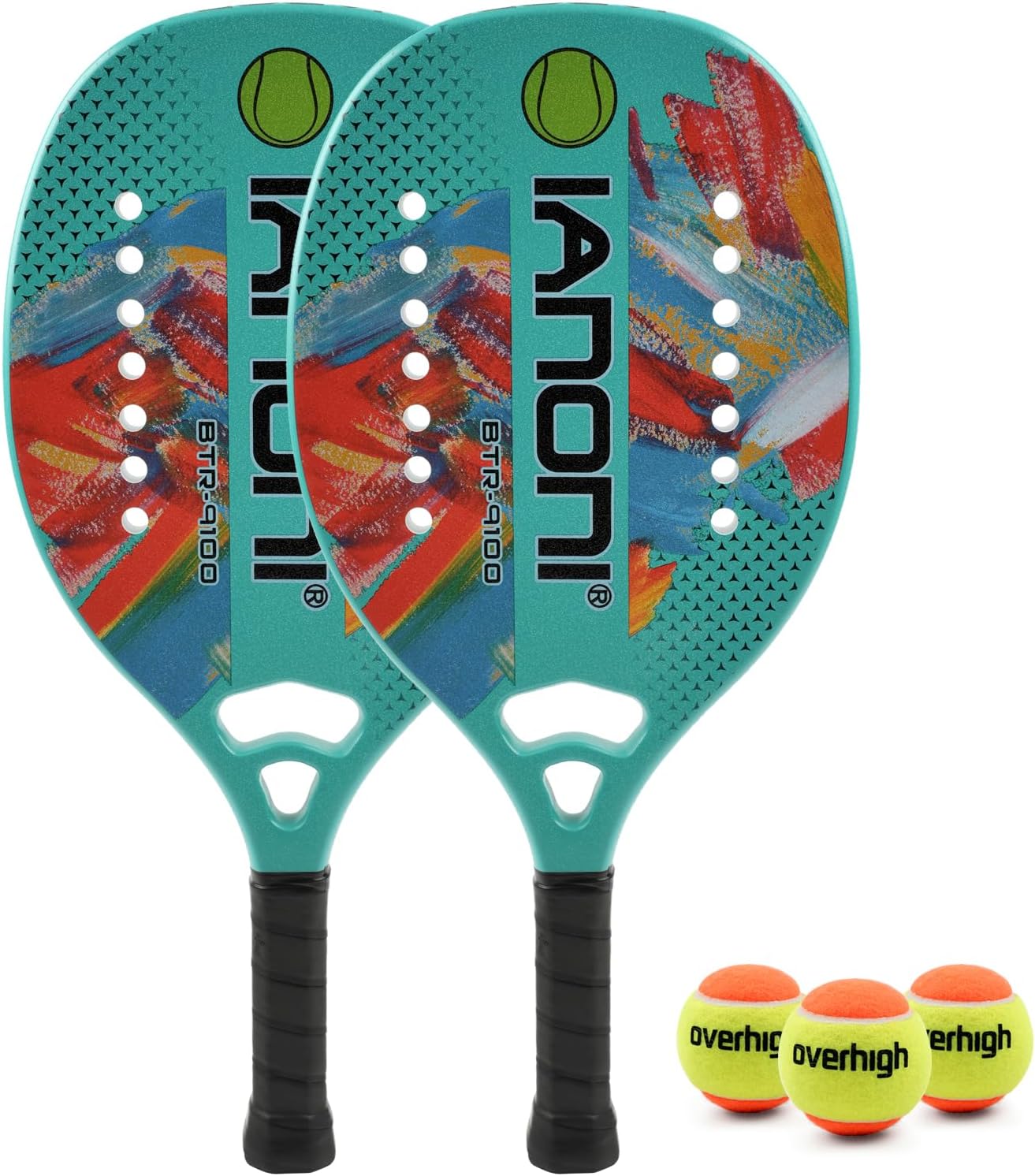 Beach Tennis Paddle Racket Carbon Fiber EVA Memory Foam Core