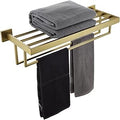 KOKOSIRI Towel Shelf Holder 24in Bathroom Towel Rack with Bars