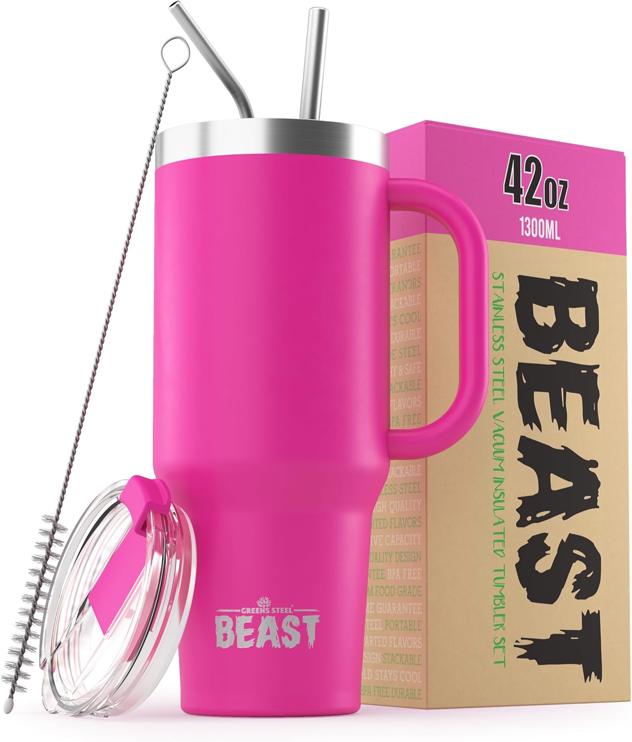 Beast 50 oz Tumbler Stainless Steel Vacuum Insulated Coffee Cup