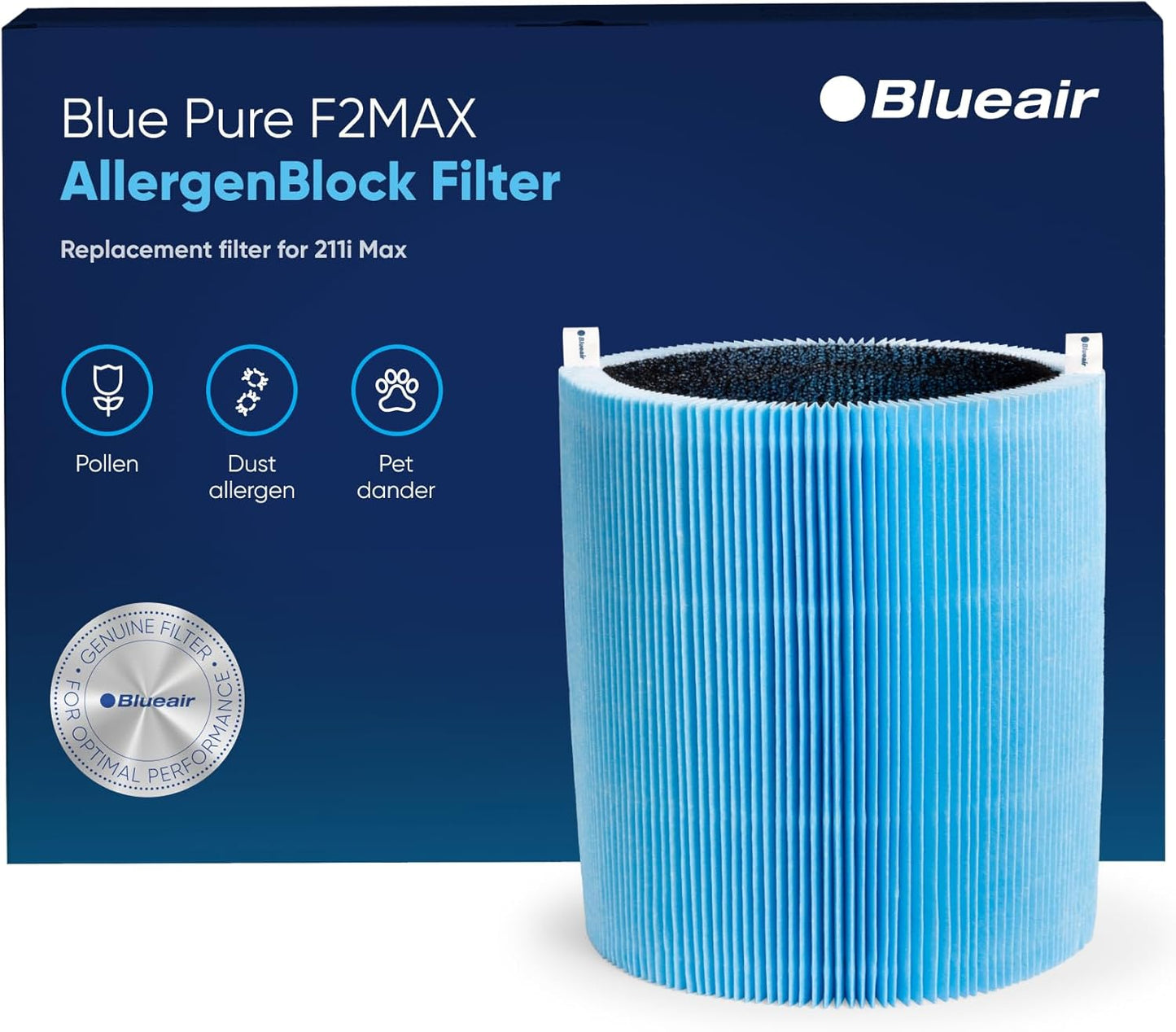 Blue Pure AllergenBlock Filter for Blueair 211i Max Air Purifier
