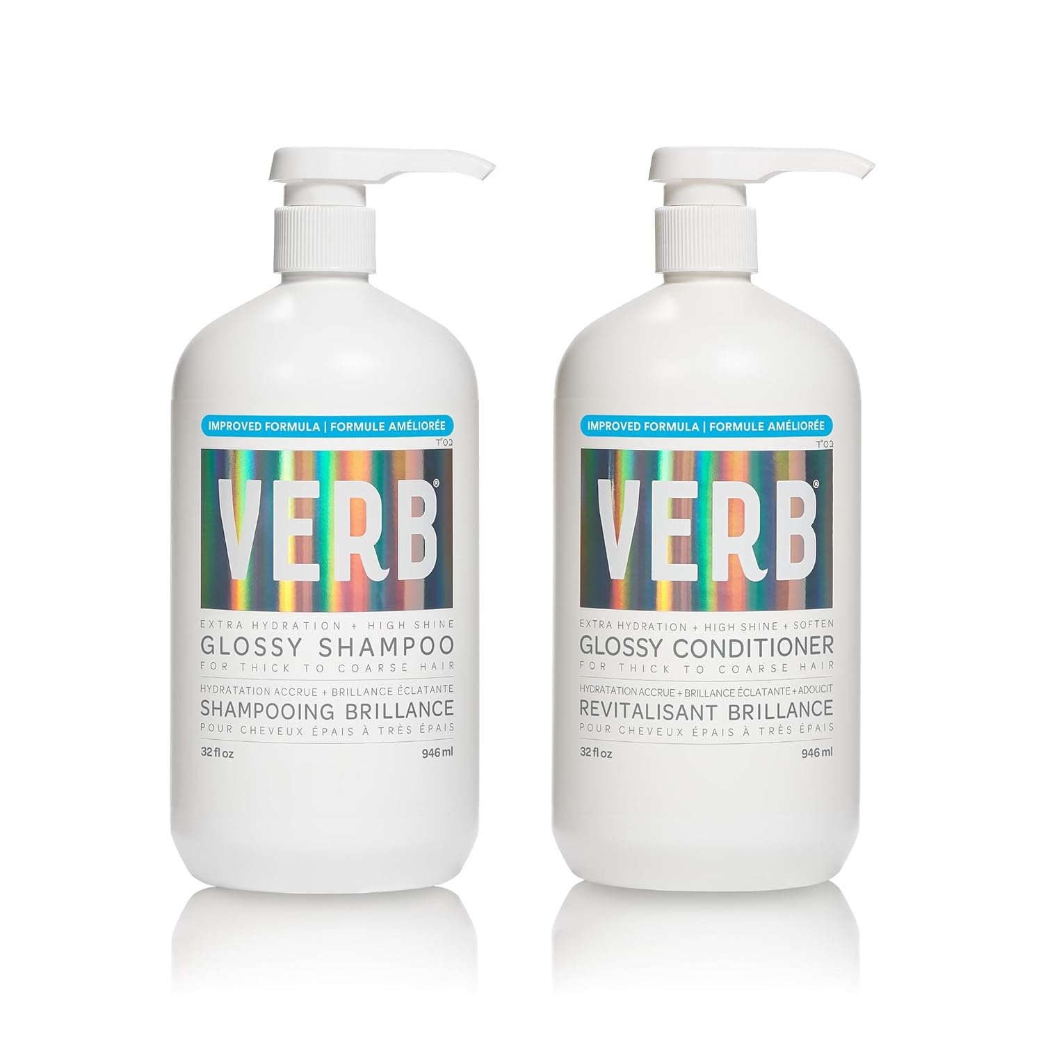 VERB Glossy Shampoo for Thick to Coarse Hair with High Shine