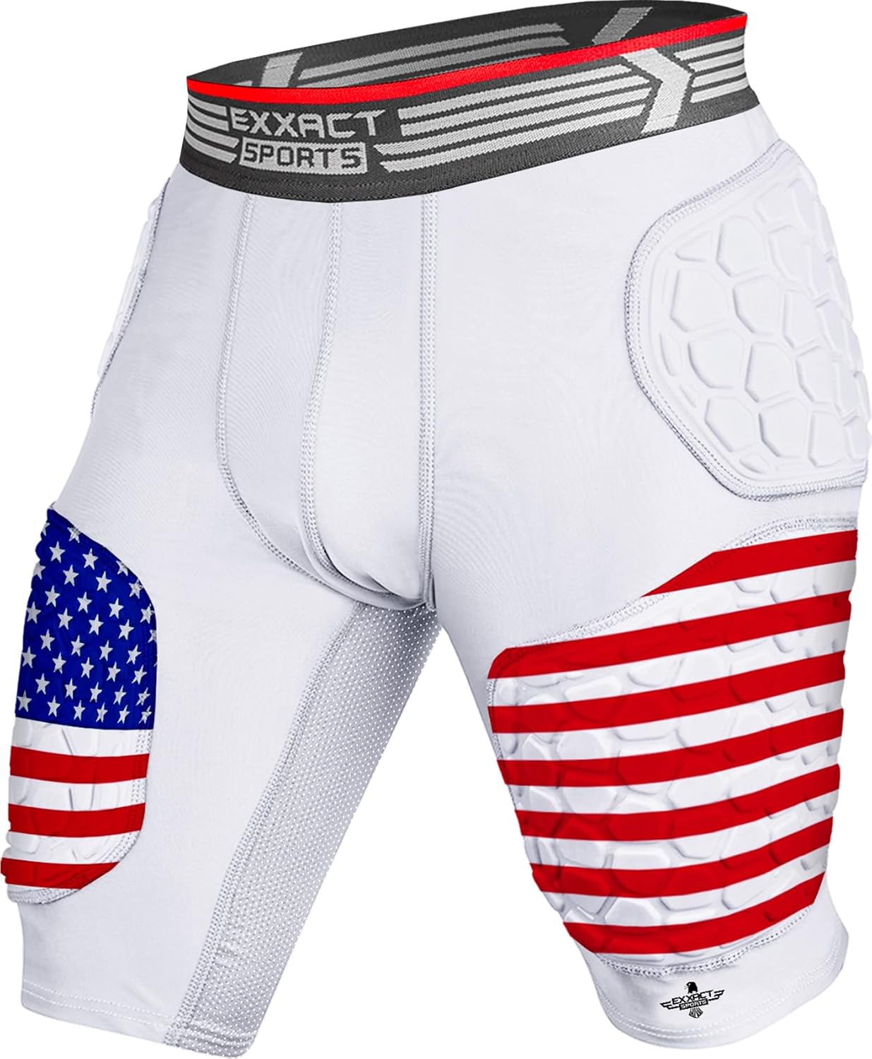 Elite 5-Pad Adult Football Girdle for Men with Cup Pocket