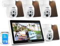 Hiseeu Solar Security Camera System 4MP 100% System - Solar PTZ Kit