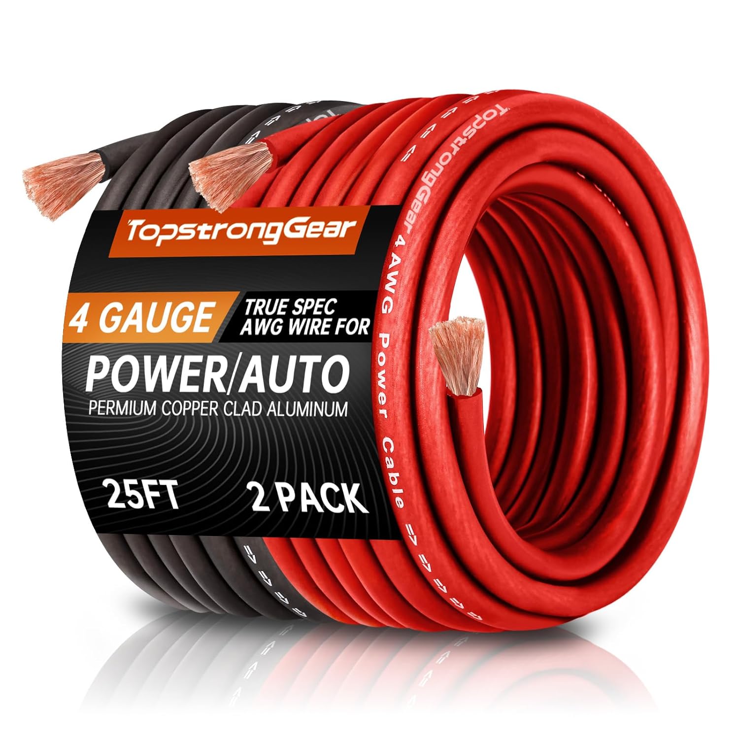 TopstrongGear 4 Gauge Power Ground Wire for Reliable Wiring Needs