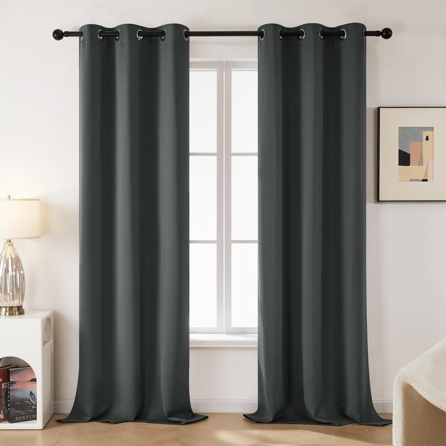 Deconovo Blackout Curtains Set of 2 for Bedroom and Living Room