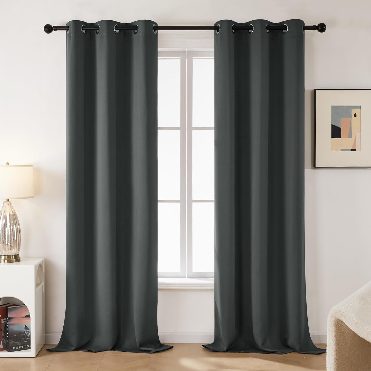 Deconovo Blackout Curtains Set of 2 for Bedroom and Living Room