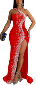 Nagfar Women Rhinestone and Sequin Dress for Parties and Nights Out