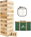 Giant Tumble Tower 54 PCS Pine Wooden Stacking Game - Family Fun