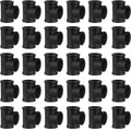 3/4ft Black Pipe Tee 30 Pack - Durable Threaded Malleable Iron