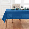 Solino Home Linen Square Tablecloth 52 x 52 in - Indigo Blue