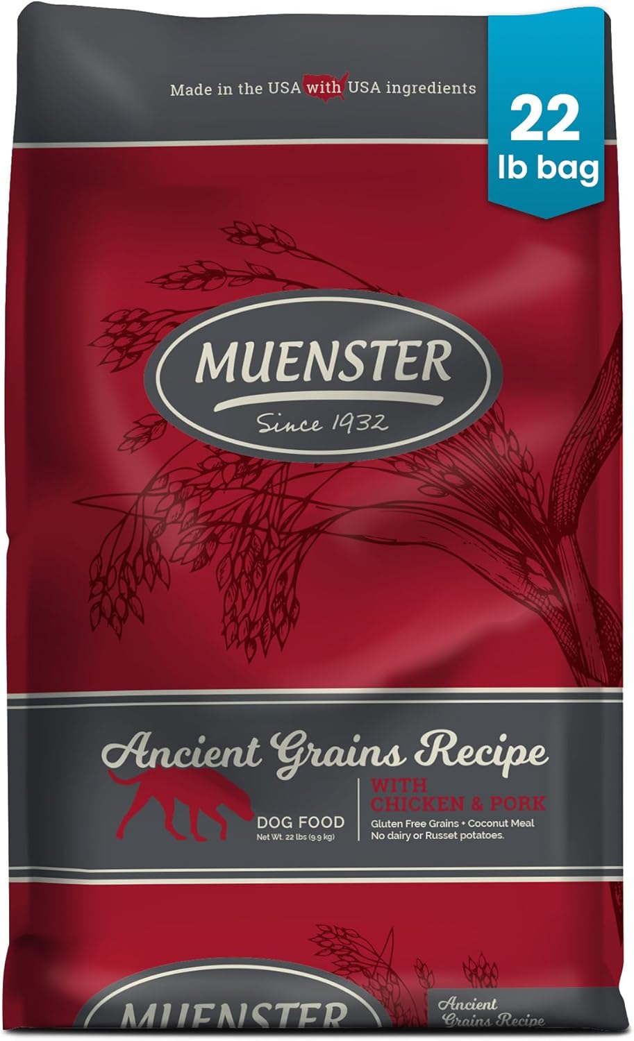 Muenster Ancient Grains Chicken & Pork Dry Dog Food Review