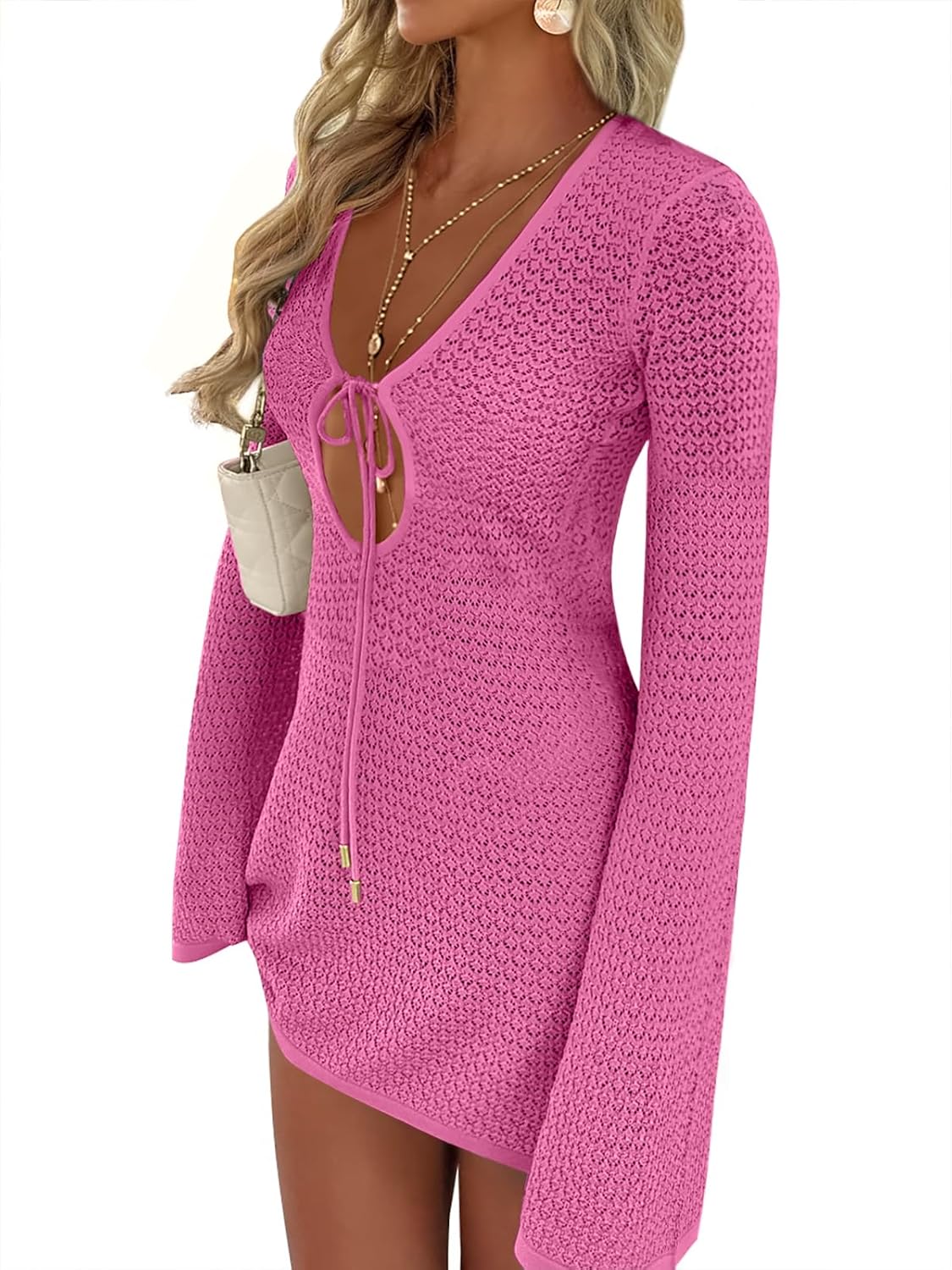 ANRABESS Beach Cover Ups for Women - Stylish Crochet Swimwear