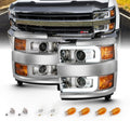 AmeriLite for 2015-2019 Chevy Silverado 2500HD 3500HD Chrome Quad