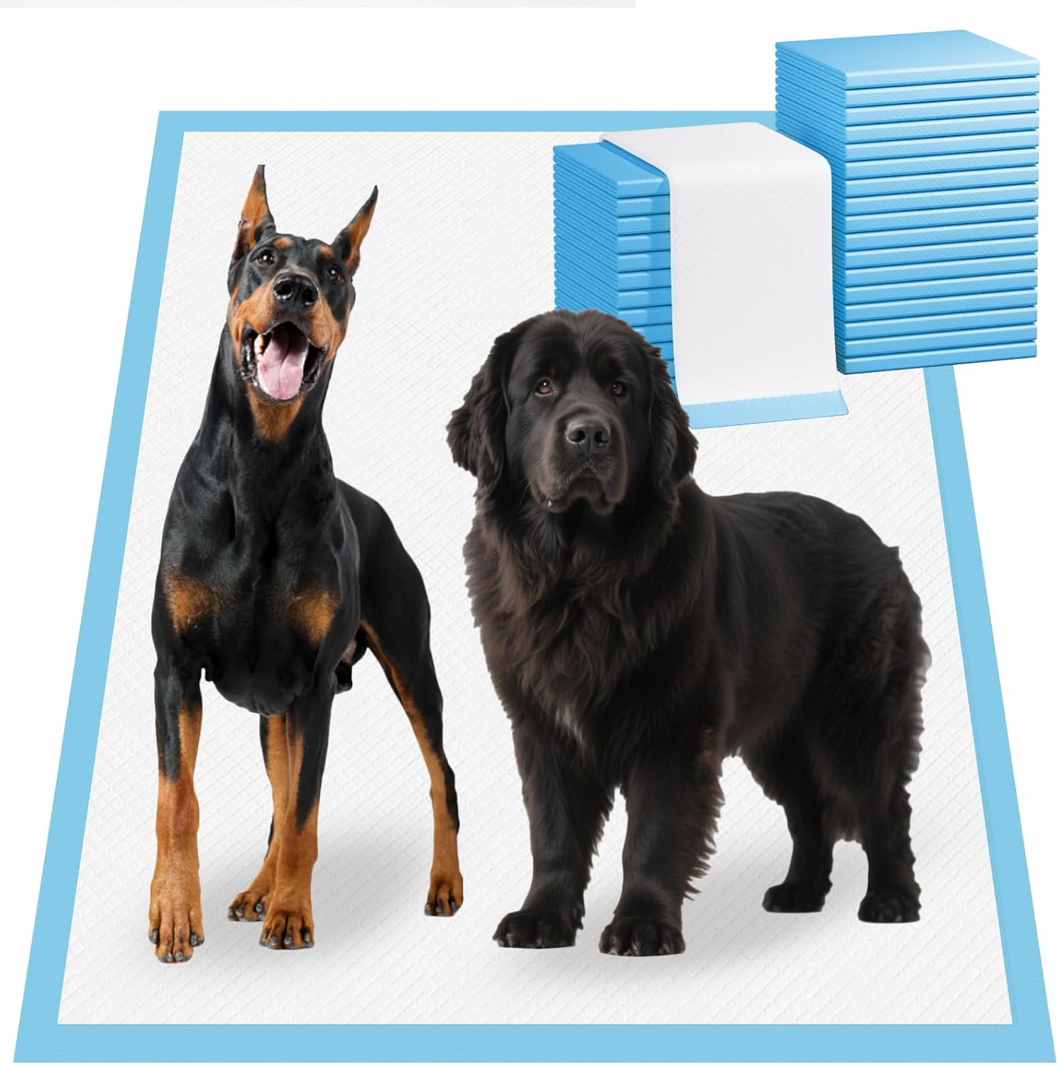 Bulubaky Heavy Absorbent 54x37 Pee Pads for Large Dogs