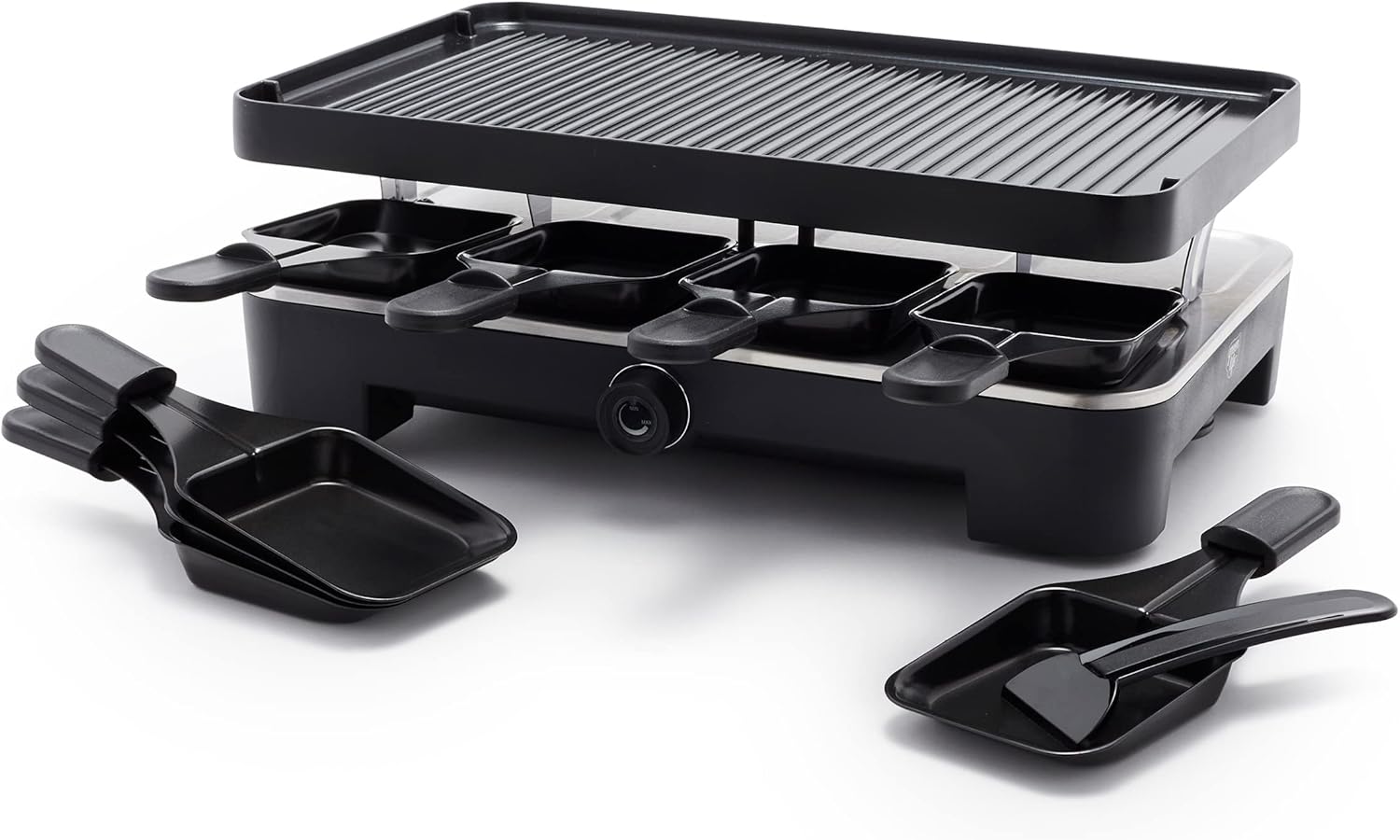 GreenLife Raclette Indoor Tabletop Grill with Nonstick Pans