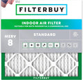 25x25x1 MERV 8 Air Filter (1-Pack) - Electrostatic Pleated Defense