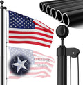 11 Gauge Heavy Duty Flag Pole 25 FT - Extra Thick, Wind Tested