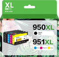 Compatible 950XL 951XL Ink Cartridge 4-Pack - Reliable High Yield