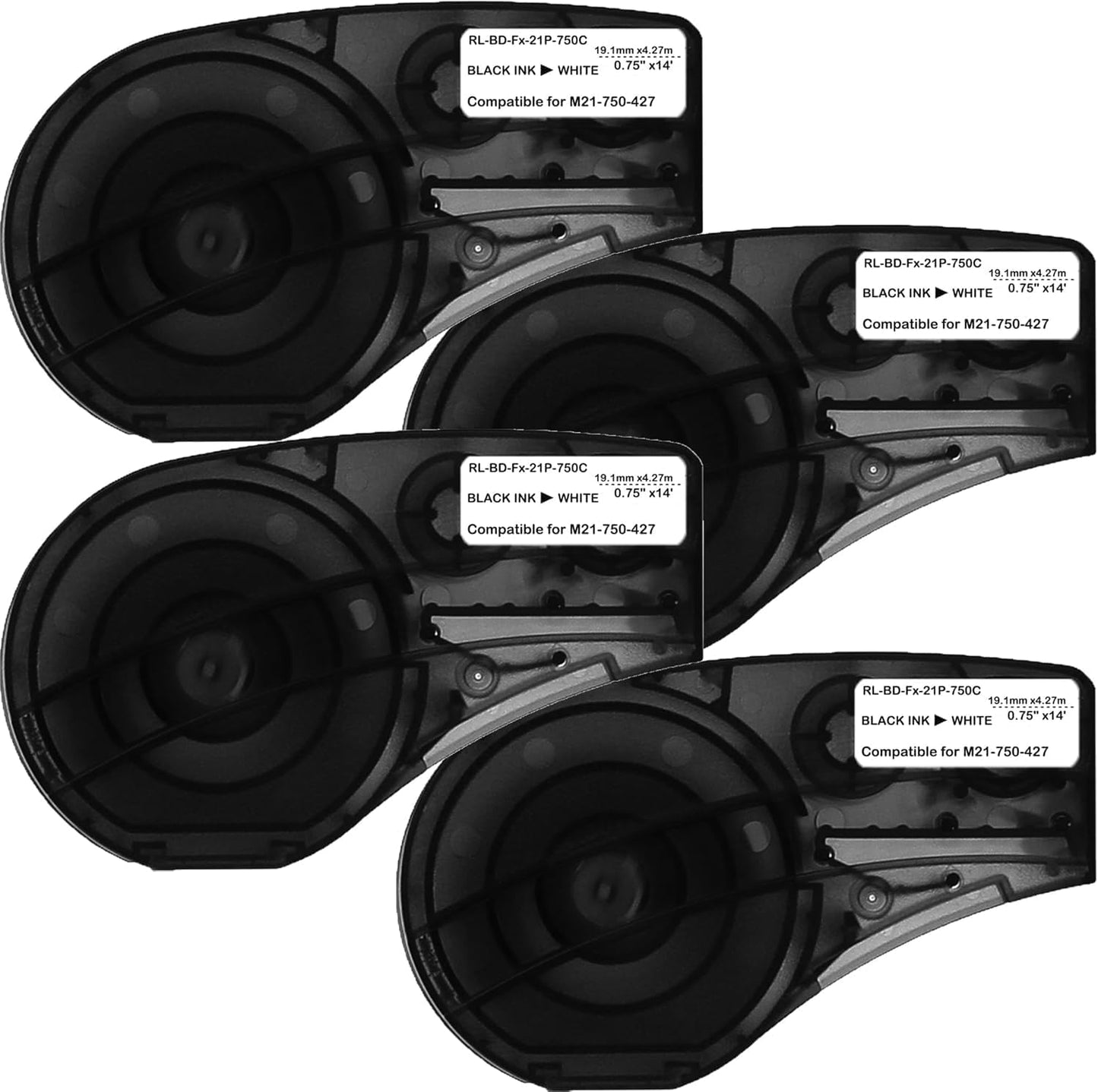 Compatible M21-750-427 Self-Laminating Wire Wrap Labels