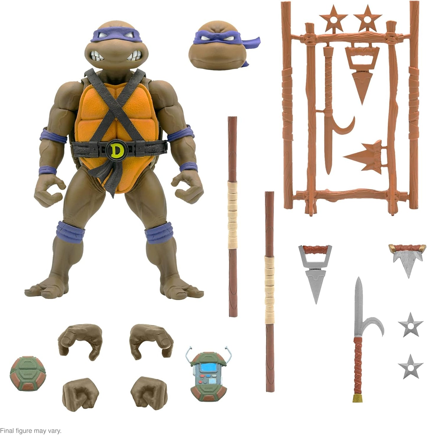 Super7 ULTIMATES! Donatello 7in TMNT Action Figure with Gear