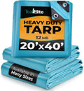 Heavy Duty Waterproof Tarps 20x40 for Camping and More