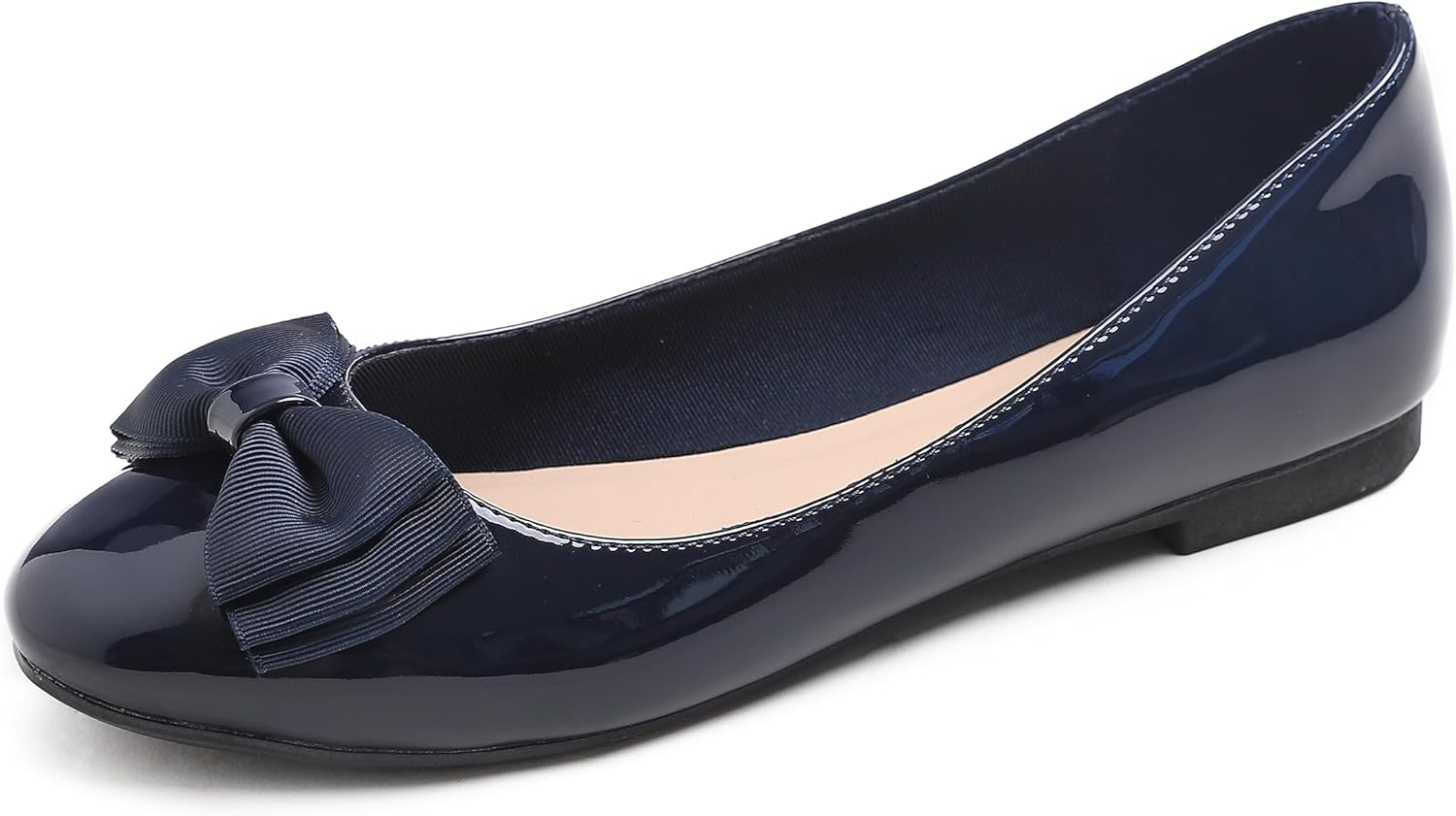 Feversole Women's Round Toe Cute Bow Trim Ballet Flats Review
