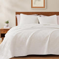 WRENSONGE King Size Quilt 3-Piece Geometric Bedspread - All-Season