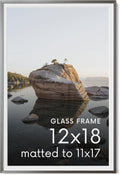 12x18 Gray Picture Frame - Slim Oak Poster Frame HAUS