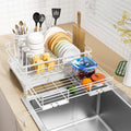 Dish Drying Rack - Expandable Counter Dish Drainer with Large Capacity