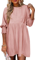 Dokotoo Womens Fall Dresses Casual Tunic Dress - Flowy Short Sleeve