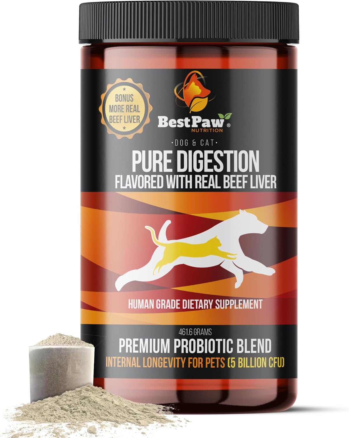 Dog & Cat Probiotic Prebiotic Digestive Enzymes for Healthy Gut