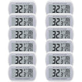 Digital Refrigerator Thermometer 12 Pack - Large LCD Easy Read