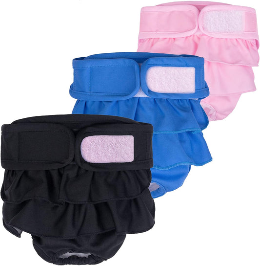 Washable Female Dog Diapers - Reusable & Stylish XX-Large Set